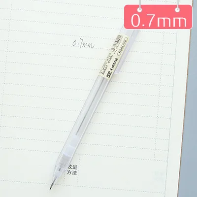 JIANWU 4pcs MUJI style transparent simple automatic pencil creative modeling student stationery - Цвет: Цвет: желтый