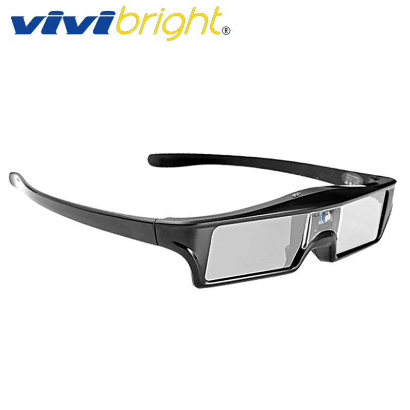 VIVIBRIGHT lcd активные 3D очки встроенный литиевый аккумулятор. Очки для затвора