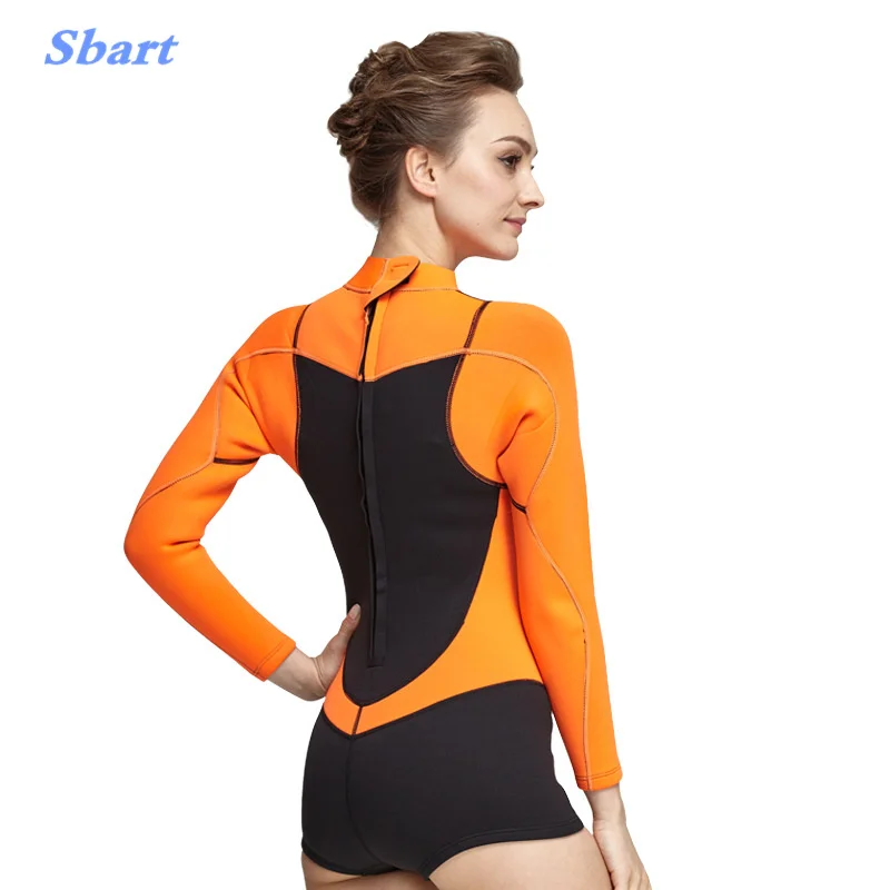 2 мм Женский цельный гидрокостюм для плавания для серфинга дайвинга Kiteboard Солнцезащитная рубашка 2 мм неопреновый Теплый Женский цельный гидрокостюм