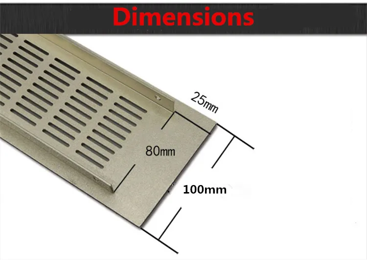 1PCS ventilatie roosters Aluminum Air Vent Ventilator Grille For Closet Shoe Cabinet vent grill