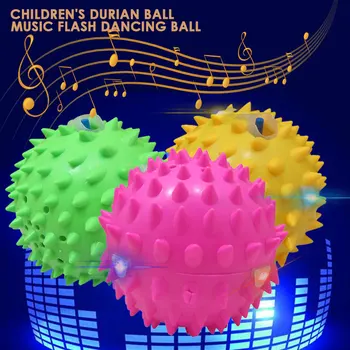 

Dancing Durian Ball Flashing Ball Entertainment Music Ball Dance Ball Flashing Mini Creative Rattle Learning