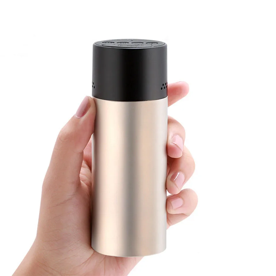 

Wireless Mini Bluetooth Speaker Portable Car Built-in Mic Subwoofer Support AUX USB TF Card Handsfree Column Box Metal Speaker