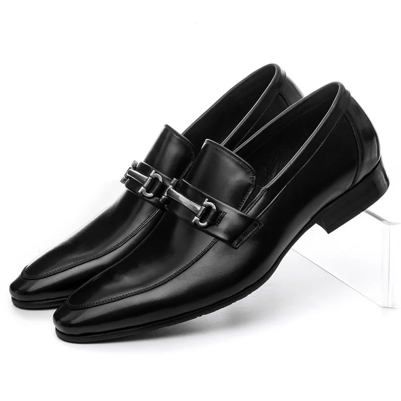 Fashion Black / brown tan loafers shoes mens dress shoes genuine leather wedding shoes mens business shoes with buckle цена Fashion Black / brown tan loafers shoes mens dress shoes genuine leather wedding shoes mens business shoes with buckle цены онлайн