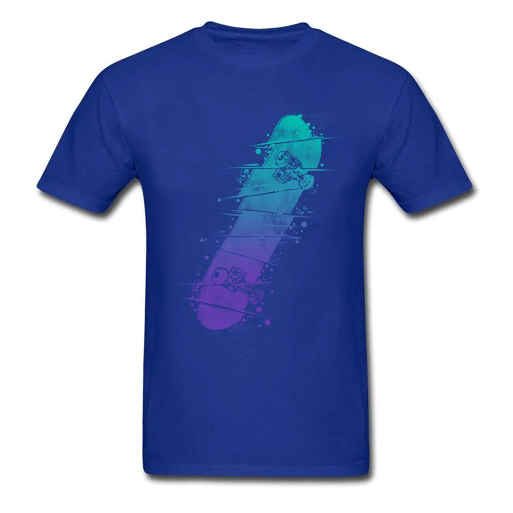 Funny Broken Skateboard Casual Short Sleeve Summer Tops Shirt Special Crew Neck Cotton Tee Shirt Boy Tshirts Top Quality Broken Skateboard blue
