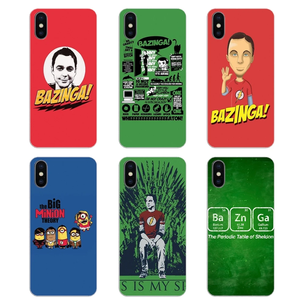 Чехол для ТВ-шоу Bazinga The Big Bang Theory iPhone XS Max XR X 4 4S 5 5S 5C SE 6 6S 7 8 Plus Samsung Galaxy J1 J3 J5 J7 A3 A5 |