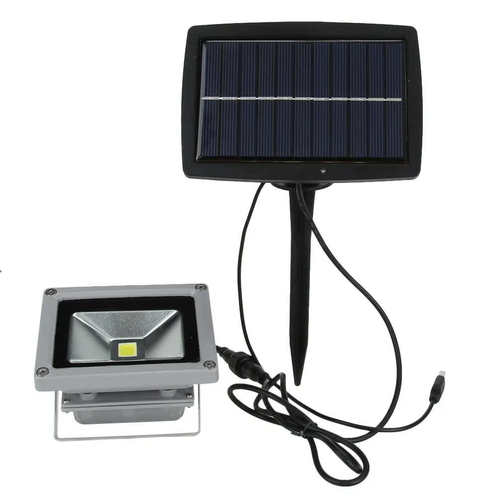 High Power 10W Solar Power font b LED b font Flood Night Light Garden font b