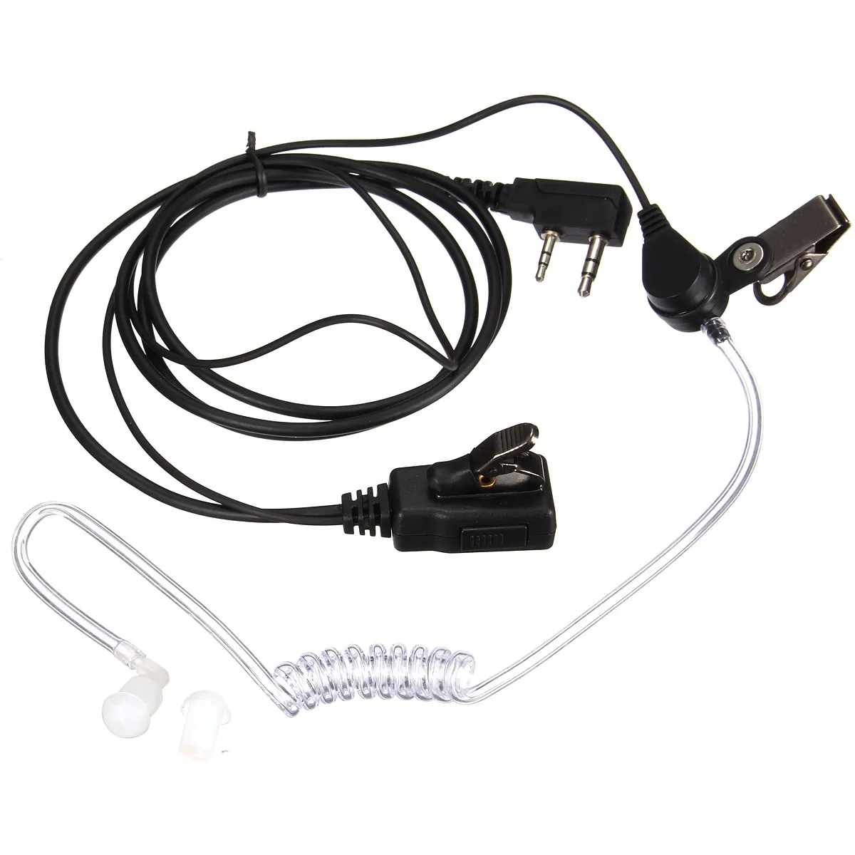 New 2 Pin Ear Hook Headset Headphone For Kenwood Walkie Talkie For