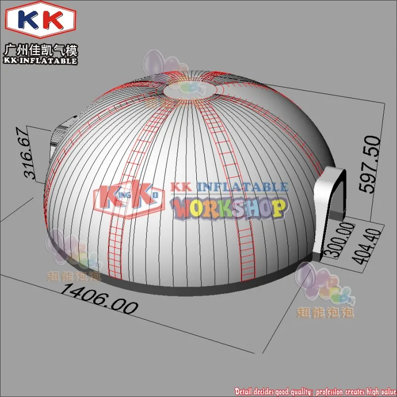 Заводская цена надувная палатка marque купол структуры для наружной вечерние из Гуанчжоу