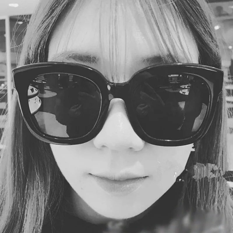 Oversize men women square sunglasses luxury brand design