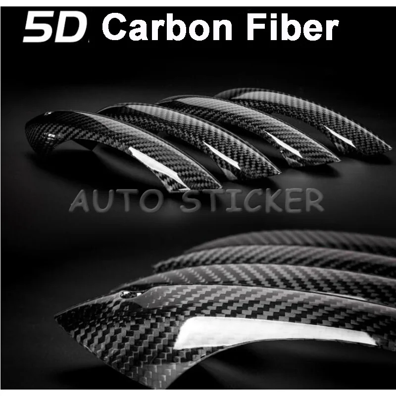 Black 5D carbon fiber vinyl car wraps 44