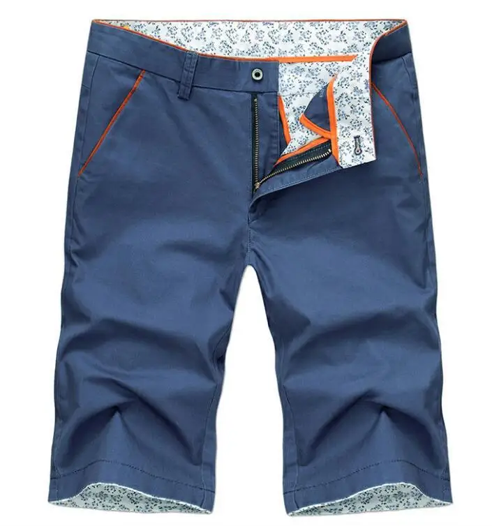 Royal blue Летние новые мужские короткие модные повседневные облегающие шорты высокого качества мужские брендовые шорты Мужская Уличная одежда - Цвет: Royal blue