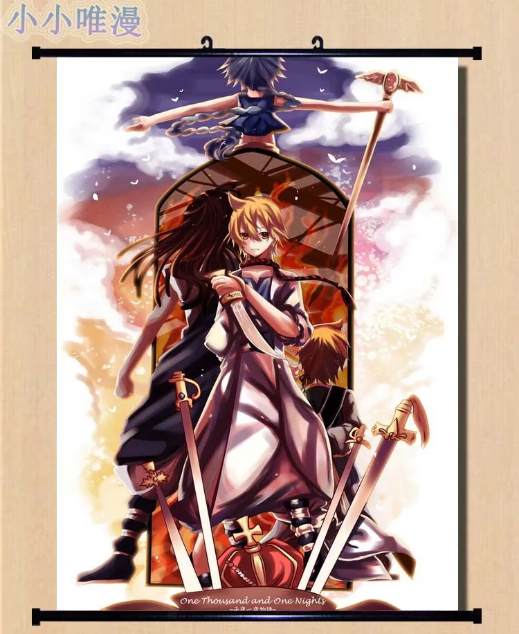 MAGI The Labyrinth of Magic Anime HD Print Wall Poster Scroll Home Decor Cosplay