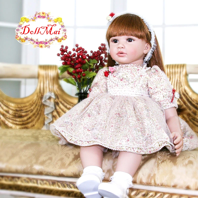 24 &quot/60 см Кукла Adora Reborn силиконовые реалистичные куклы для малышей игрушки детей