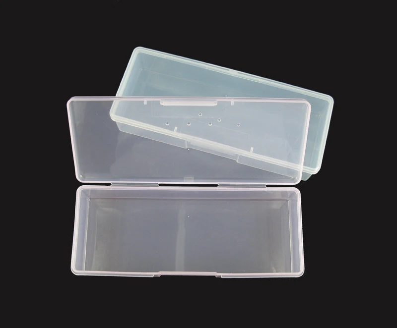 

Plastic Transparent Diamond Embroidery Box Nail Tools Storage Boxes Rhinestone Decorations Buffer Files Grinding Organizer Case