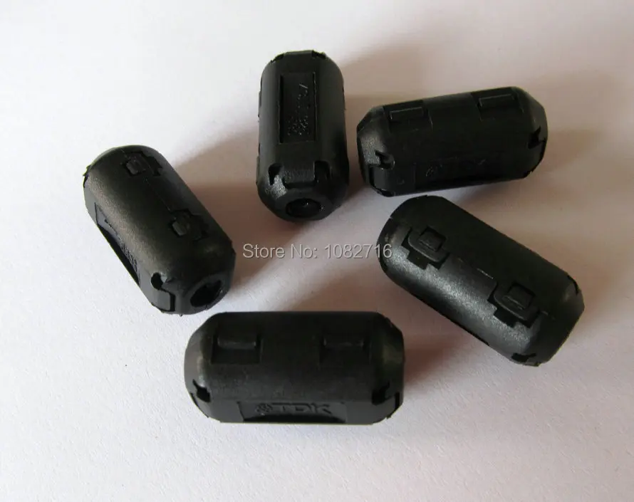 

20 pcs / 1 pack black 5mm EMI Clip-on RFI Filter Snap On RF EMI Noise Around Cable Ferrite for Audio SYNC DATA cord