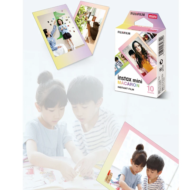 Новый фотоаппарат Fujifilm Instax Mini 10 шт. Macaroon для 8 7s 7 50s 50i 90 25 dw Share SP 1 Polaroid мгновенная