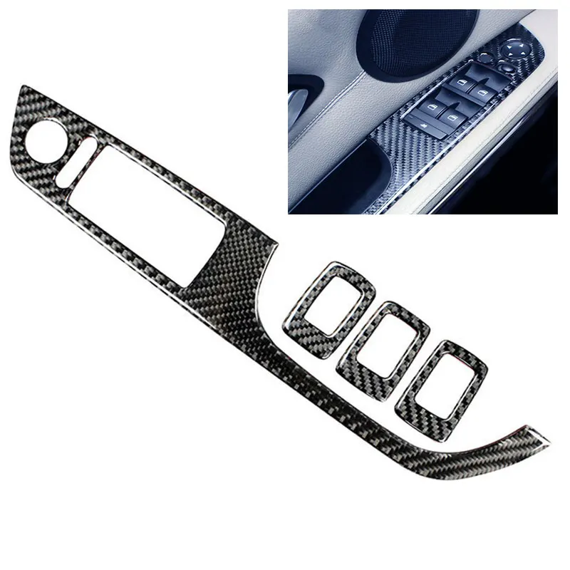 

For BMW Old 3 Series E90 E92 Interior Modification Accessories Carbon Fiber Control Stalls Air Outlet Steering Wheel Sticker