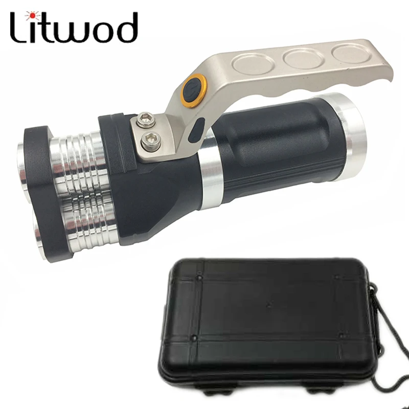 

z30 LED flashlight 3 PCS XM-L T6 beads Rechargeable Portable Light Hand Lamp 12000LM 3 model led torch +toolbox