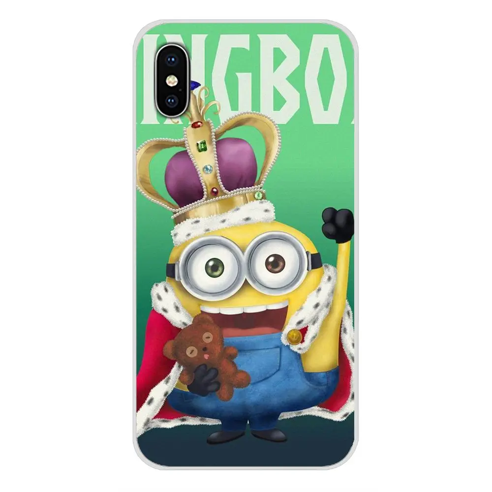 Мягкий чехол для Huawei P8 9 Lite Nova 2i 3i GR3 Y6 Pro Y7 Y8 Y9 Prime 2017 2018 2019 дизайн король Боб Миньоны