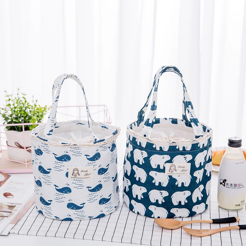 

Waterproof Lunch Bag for Women kids Men Cooler Lunch Box Bag Tote canvas lunch bag Insulation Package Portable