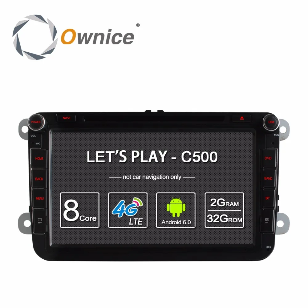 

4G SIM LTE Nerwork Ownice C500 1024*600 Android 6.0 2G RAM 2 Din Car DVD GPS Navi Radio Player For VW Skoda Octavia