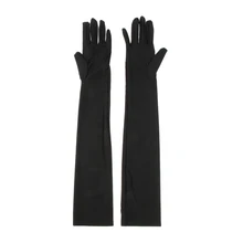 Женские Элегантные Вечерние перчатки на палец, вечерние длинные перчатки Opera 1920 s, солнцезащитные перчатки для сценического шоу