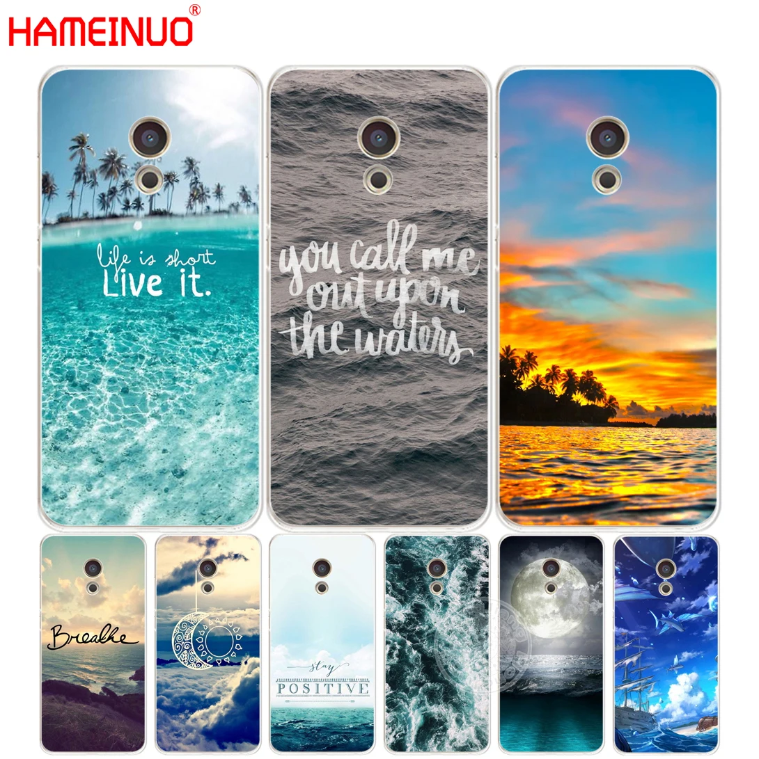 HAMEINUO Красивый Океан крышка с пейзажем чехол для телефона Meizu M5 M5S M6 M2 M3 M3S MX4 MX5 MX6 PRO 6