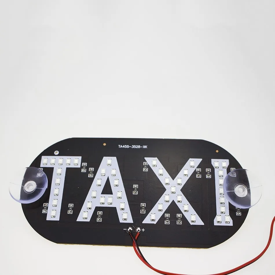 1 шт./лот такси ВОДИТЬ автомобиль ветрового стекла кабины индикаторная лампа знак синий светодиод лобовое стекло такси свет лампы 12 В Ba
