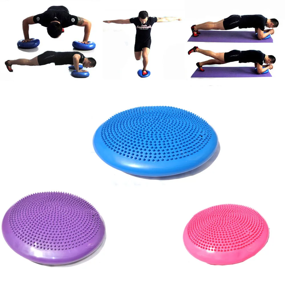 Yoga Balance Board Gym Stability Training Cushion Wobble Pad Pump Stability Disc 