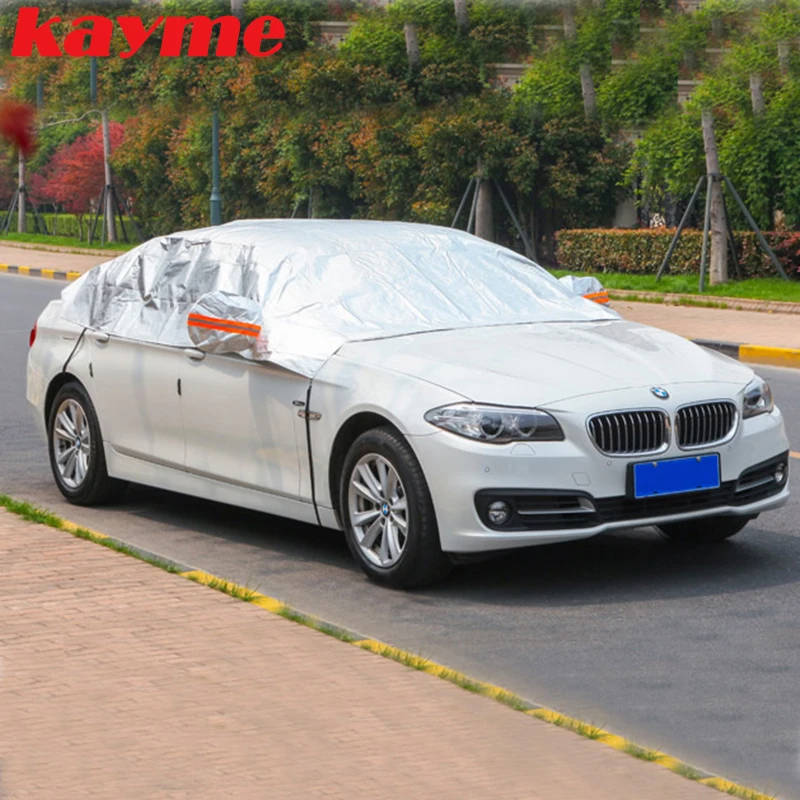 Алюминиевый Чехол Kayme для половины автомобиля водонепроницаемый автомобильный