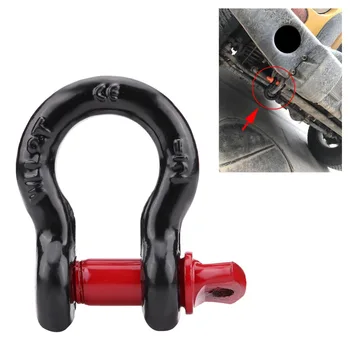

Heavy Duty Galvanized Shackles D Ring Steel 2T 4,400lbs/4.75T 10,000lbs Capacity for Vehicle Recovery Towing Car Accessories
