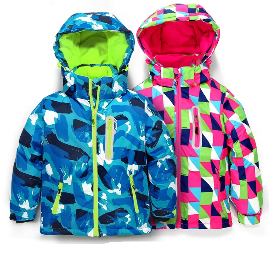 Winter Children Skiing Outwear Jacket  Windproof Warterproof Boys Girls Snowboard Coat