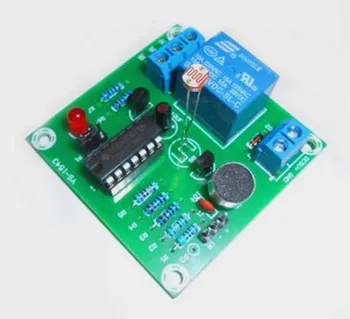 

Free Shipping!!! Multi-functional sound and light control switch kit / induction delay switch / DIY switch kit (parts)
