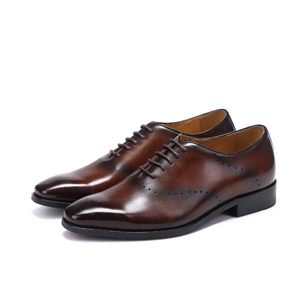Homens Café Sapatos Vestido Novos De Preto Oxford Black Sapatas Dos Couro Para 19503 coffee Boi Genuíno Esculpida Derby Negócios qPxXFdw4K4