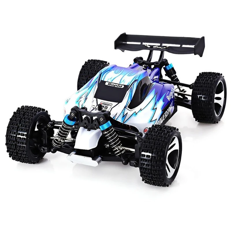 

High Quality A959 Rc Car 50Km/H 1/18 2.4Gh 4WD Off-Road Buggy Rc Car Remote Control Toys for Children-Blue