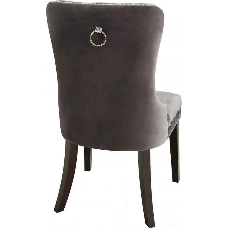 

Postmodernism dining chairs with ring pulls on back