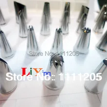 24 шт. Набор насадок Мути-формы из нержавеющей стали для украшения торта, кружевная форма, шприц для крема, наконечники, набор инструментов