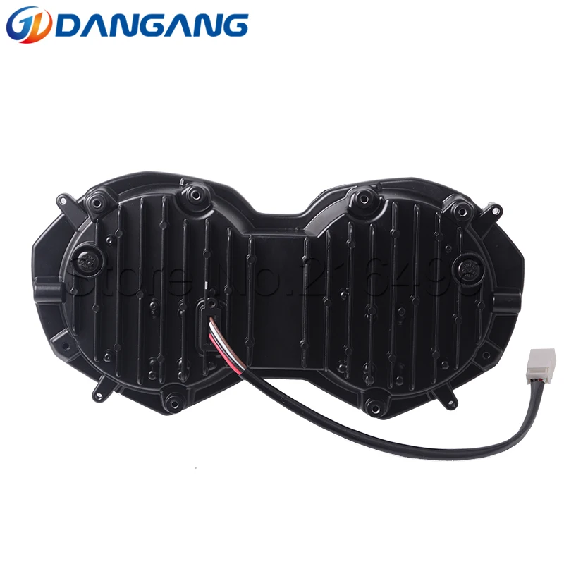 LED Headlight High/Low Beam with Angel Eyes DRL