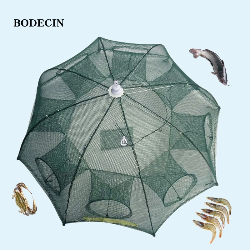 Nylon 8 Hole Fishing Net Fish Network Casting Nets Crayfish Catcher Trap Mesh Cheap Throwing Cast Folded Portable China Cages (2)
