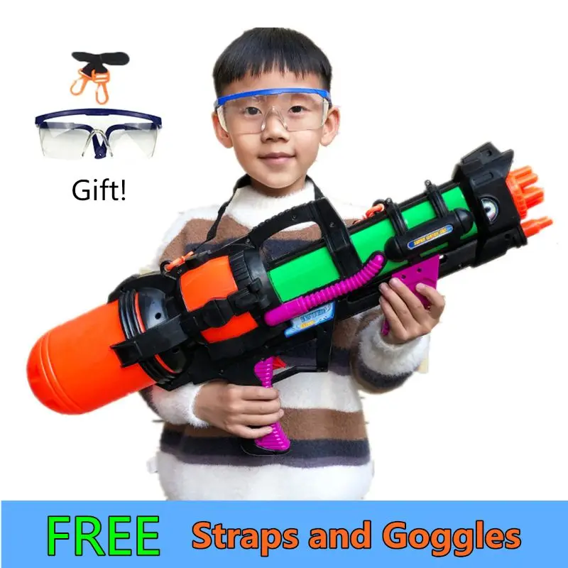2" Джамбо бластер водяной пистолет с ремешками очки дети пляж сквирт игрушка для мальчиков