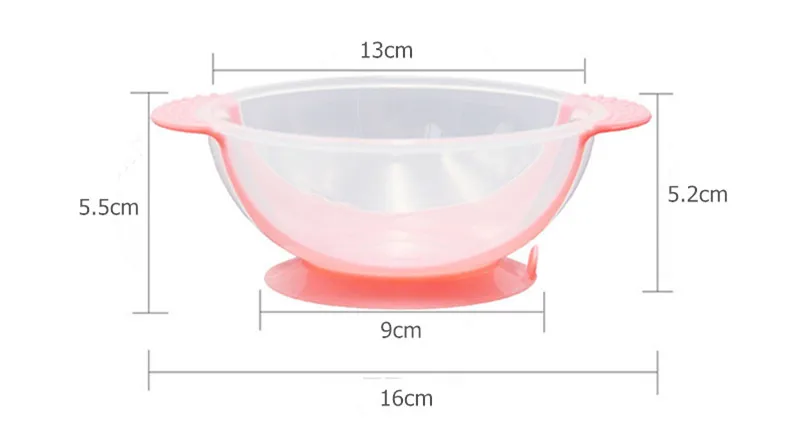 1Pc Antiskid Suction Cup Feeding Bowl for Baby Infant with Double Ear Shaped Handles Kids Children Training Spoon Bowl Set 1Pc Antiskid Suction Cup Feeding Bowl for Baby Infant with Double Ear Shaped Handles Kids Children Training Spoon Bowl Set