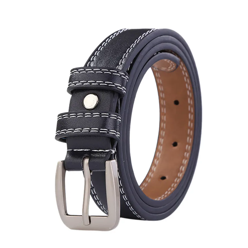 Fashion Ladies Leather Lined Jeans Belt  Belt Hollow Lesisure Double Cable Belt for women fashion accessories 40FE1320