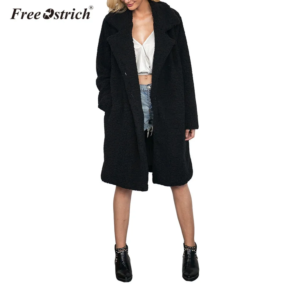 Free Ostrich Coats Women Full Sleeve Winter Warm Wool blend Parkas Plus Size Long Coat Female Casual Abrigo Mujer L0740 Free Ostrich Coats Women Full Sleeve Winter Warm Wool blend Parkas Plus Size Long Coat Female Casual Abrigo Mujer L0740