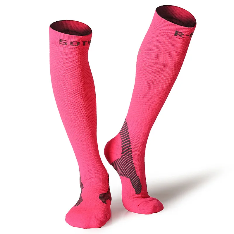 Велосипедные носки мужские и женские спортивные Спортивные Беговые Спортивные носки баскетбольные велосипедные носки Calcetines Ciclismo RB7703 - Цвет: Pink M