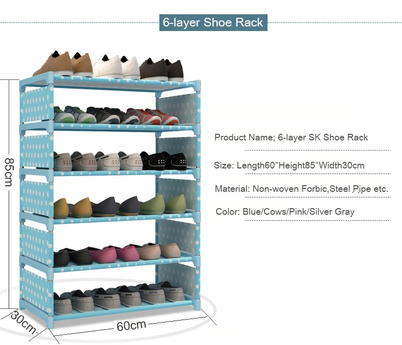 Простой стеллаж для обуви для дома, легкая сборка, Нетканая полка для обуви, мебель, органайзер для хранения прихожей, компактный шкаф для обуви