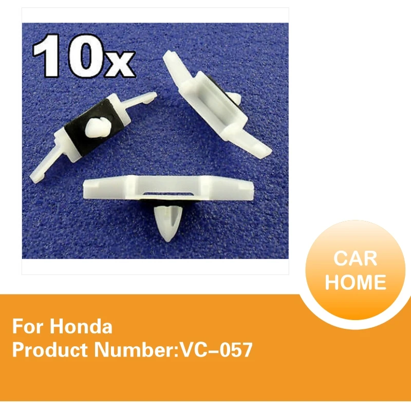 10x For Honda Side Window Rain Channel / Drip Moulding Trim Fastener