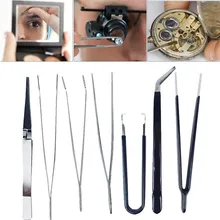 7 шт./компл. безопасные антистатические Нержавеющая сталь Пинцет для ремонта часы электронные Компоненты техническое обслуживание для наращивания ресниц Инструменты