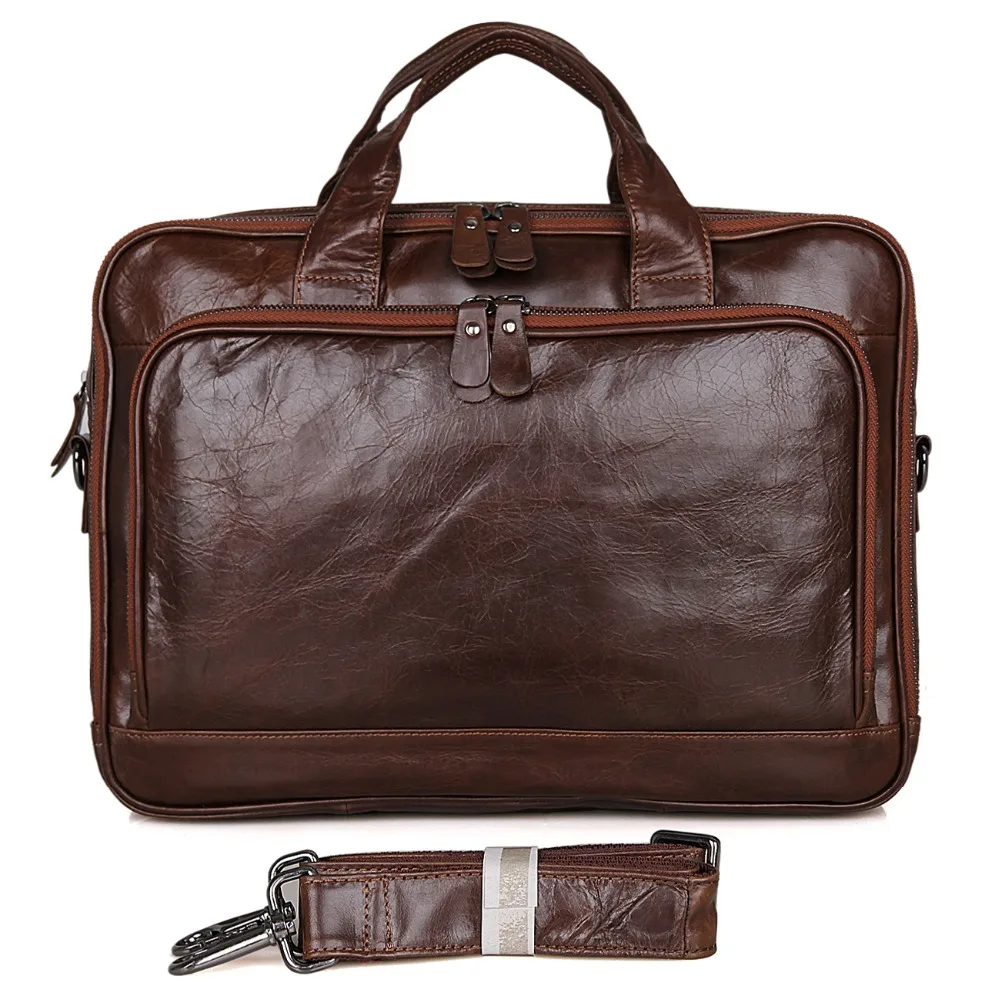 JMD классическая натуральная кожа мужская сумка Бизнес Портфель Сумка для ноутбука 7005Q