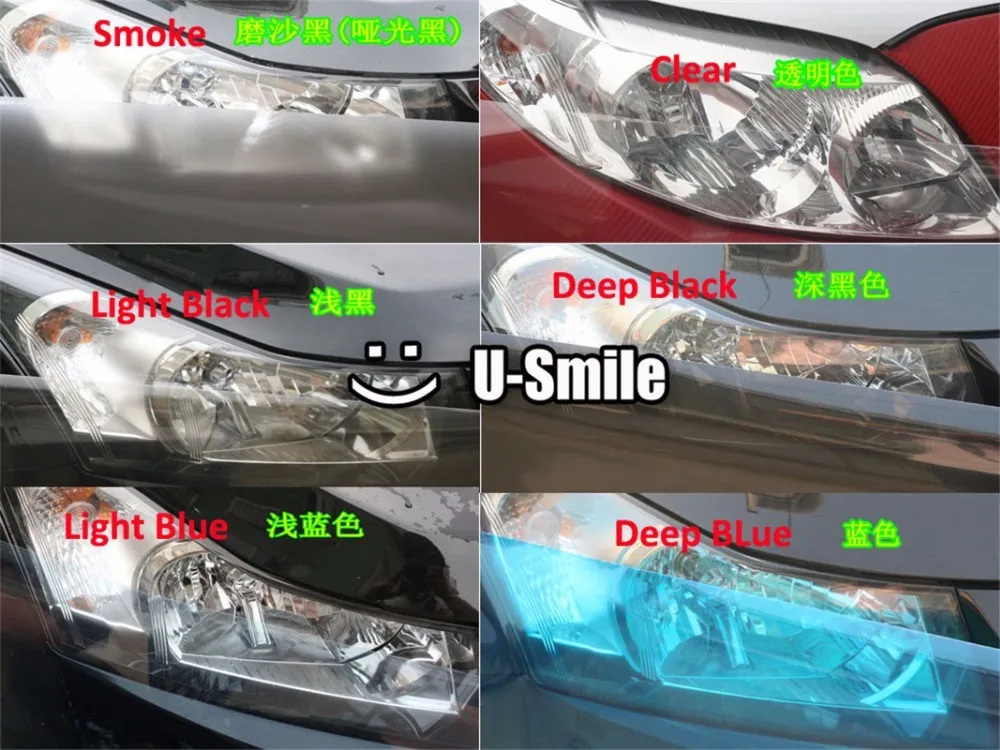 Glossy-Car-Headlight-Taillight-Fog-Light-Tint-Film-11