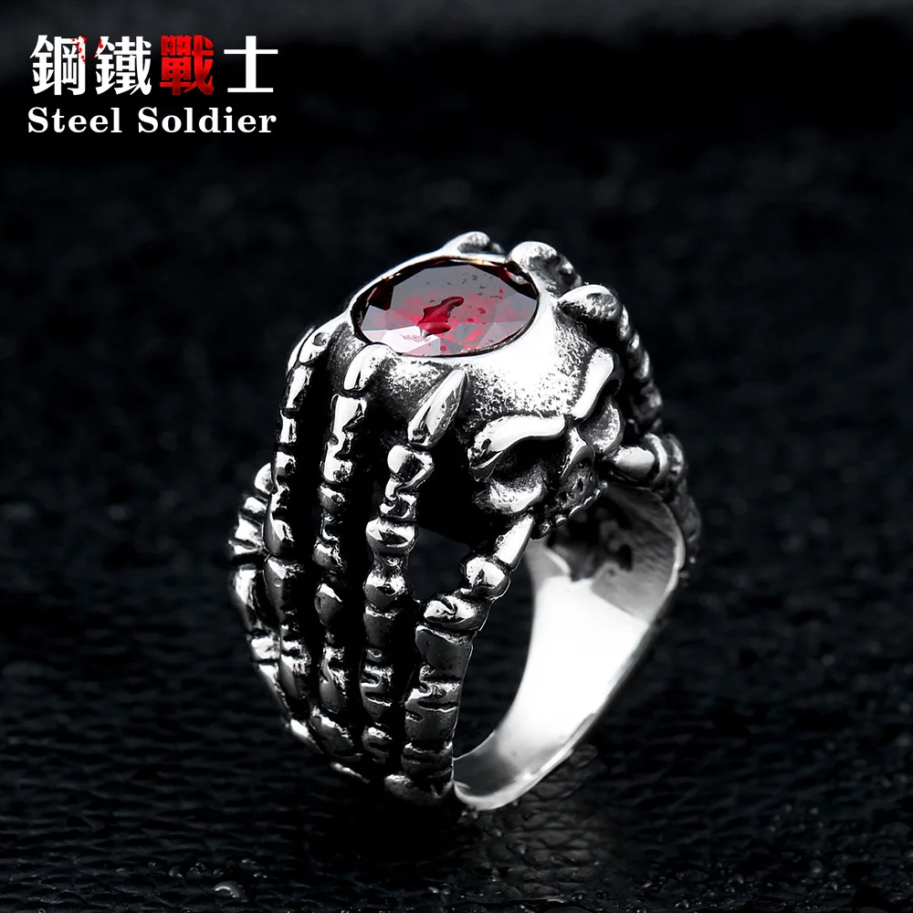 

Steel soldier 2016 new style men high polish ring stainless steel fashion ring good detail men unqiue jewelry